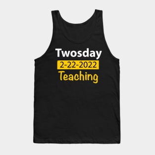 Twosday Teaching Gift Tank Top